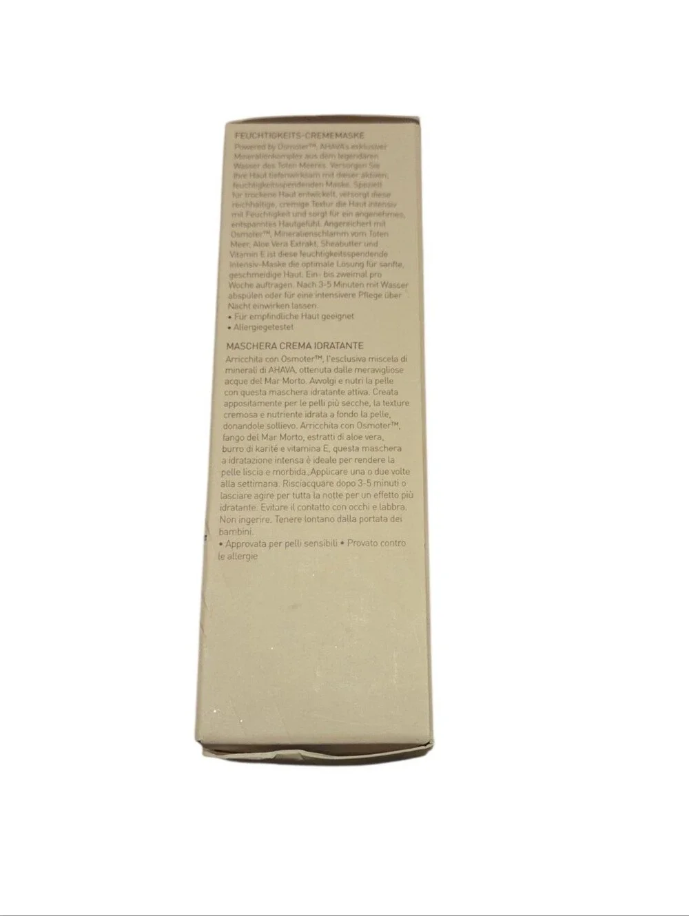 AHAVA Time To Hydrate Hydration Cream Mask Full Size 3.4oz / 100ml